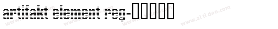 artifakt element reg字体转换